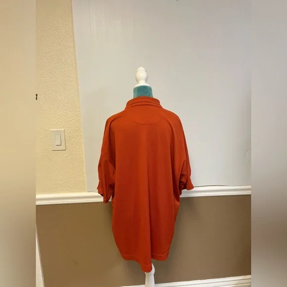 Nike Golf Men’s Fit Dry Stretch Textured Polo Shirt – Orange – Size XXL - Picture 2 of 7